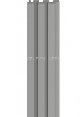 Стеновая реечная панель VOX LINERIO M-LINE серая 2650х122х12 мм