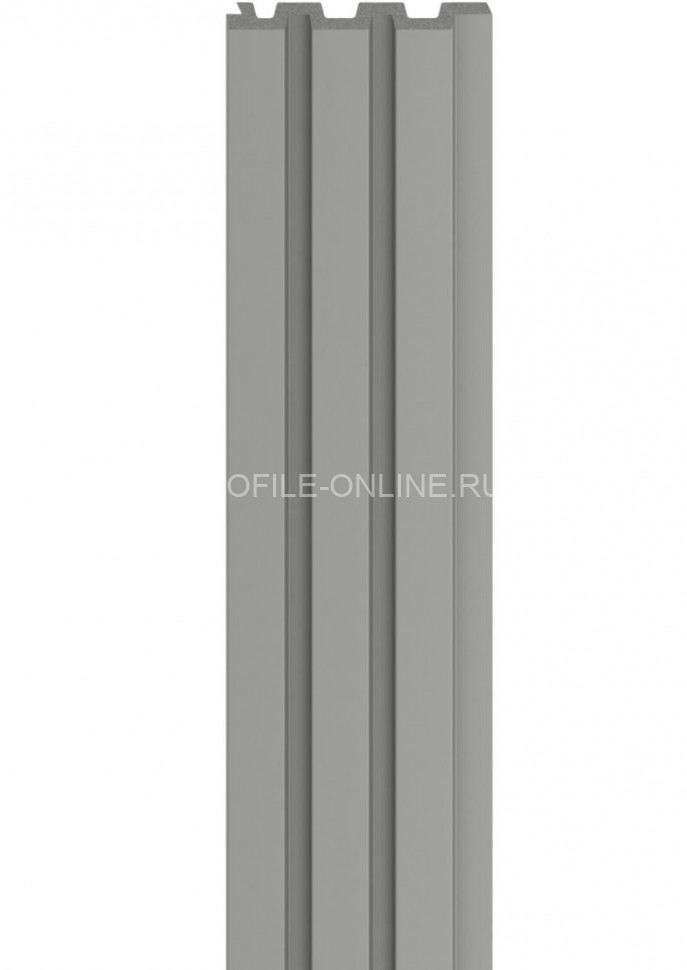 Стеновая реечная панель VOX LINERIO M-LINE серая 2650х122х12 мм