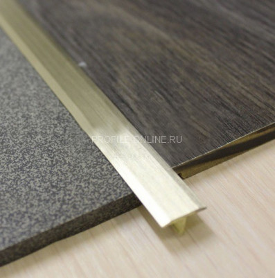 T-профиль латунный 20 мм ЛТ-21 шлифованный 270 см