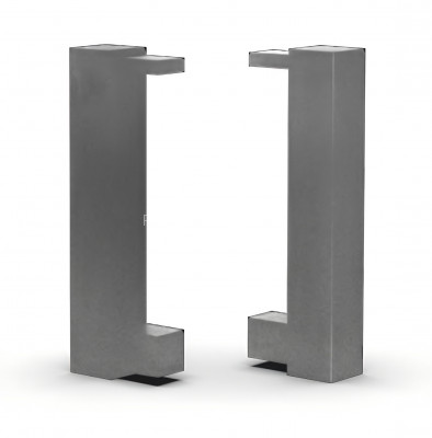 Заглушки для напольного плинтуса 100 мм Диал 9141з серебро (кмп левая+правая)