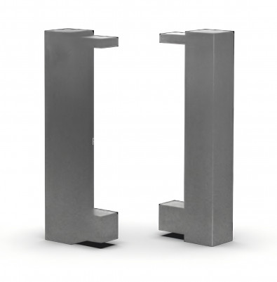 Заглушки для напольного плинтуса 100 мм Диал 9141з серебро (кмп левая+правая)