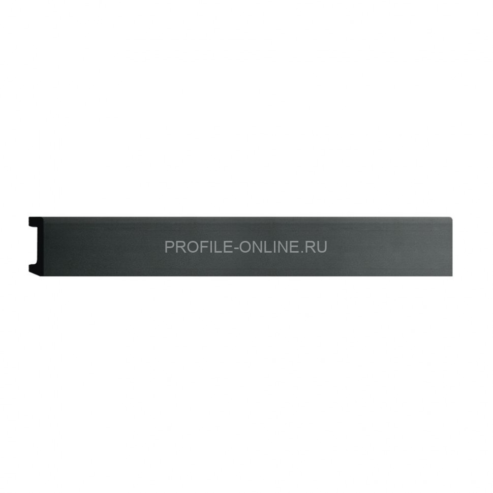Напольный плинтус DECOMASTER D234-112ДМ (58x16x2400) Графит, ударопрочный полимер