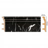 Плинтус напольный Мрамор черный DECOMASTER D232-78 ШК/14 (100x22x2400)