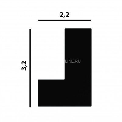 Потолочный плинтус Перфект Плюс P17 65 мм 200 см белый из ударопрочного полимера