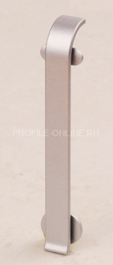 Соединитель для напольного плинтуса ПЛ-70 серебро матовое