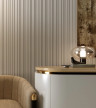 Отделочная стеновая декоративная панель 3D 150х10х3000 мм Decor-Dizayn DD924(3m) из полистирола белая, под покраску 3 м