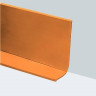 Гибкий плинтус для пола 50 мм ПГ65 оранжевый самоклеющийся 12,5м