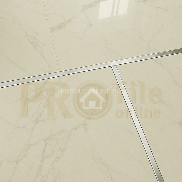 Латунный П-профиль PU 12 OC 12х12х12 хром 2,7м