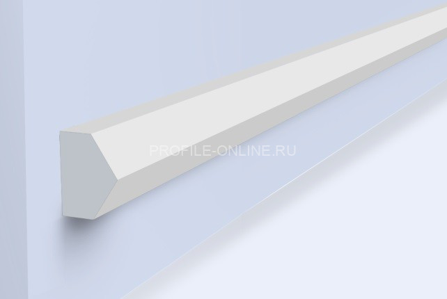 Молдинг 22х30 мм HiWood TRN30 белый 270 см
