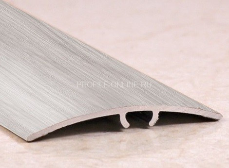 Алюминиевый порог разноуровневый ламинированный 41 мм ПО-41 212 сосна серая 2,7 м