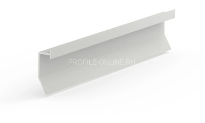 Теневой плинтус 11х24 мм скрытого монтажа универсальный алюминиевый Laconistiq Novel Regular белый 300 см зазор 30 мм