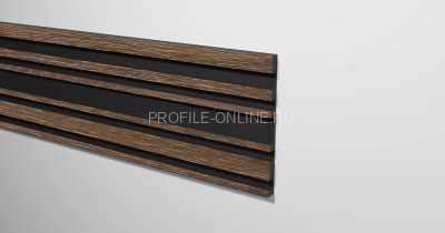 Отделочная стеновая декоративная панель 3D 150х10х3000 мм Decor-Dizayn 924-66SH из полистирола под дерево 3 м