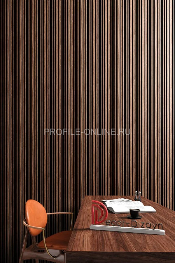 Отделочная стеновая декоративная панель 3D 150х10х3000 мм Decor-Dizayn 924-66SH из полистирола под дерево 3 м