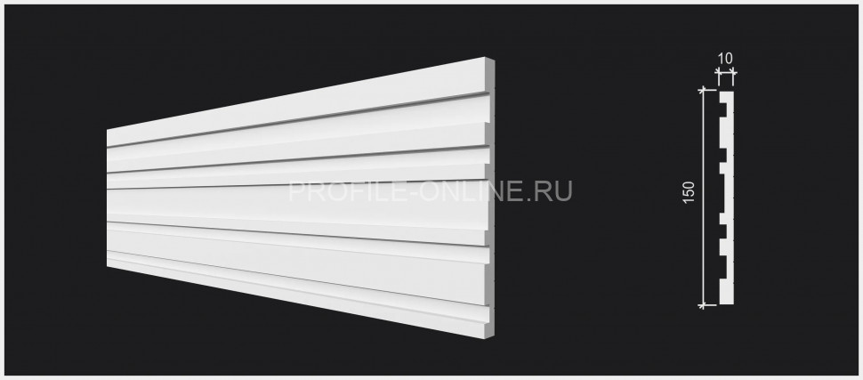 Отделочная стеновая декоративная панель 3D 150х10х3000 мм Decor-Dizayn 924-66SH из полистирола под дерево 3 м