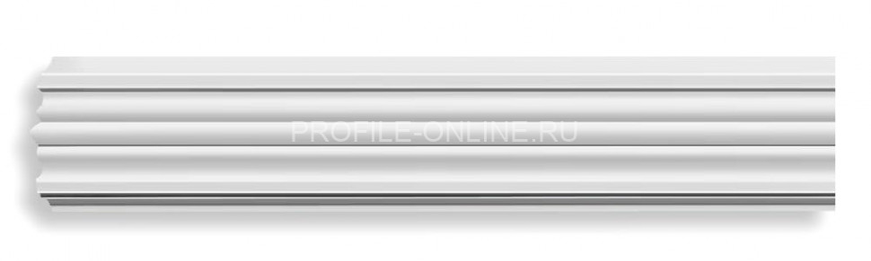 Молдинг гладкий DECOMASTER 97902F гибкий Flexible (100x20x2400) из полиуретана, белый под покраску
