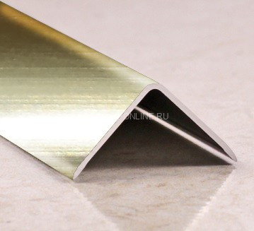 Алюминиевый уголок 30х30 мм PV65-13 песок блестящий 2,7 м