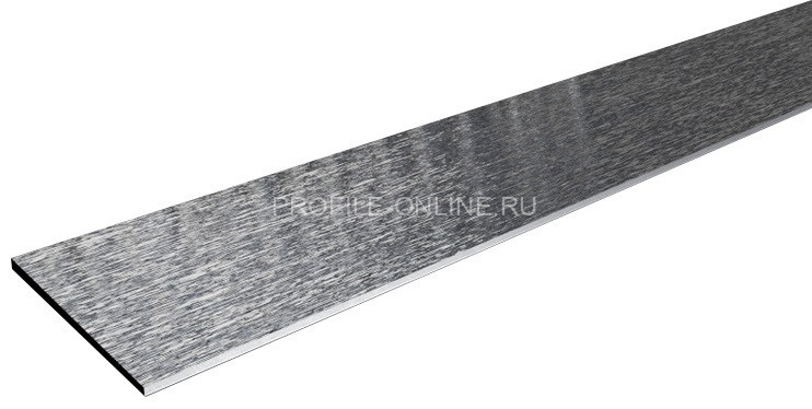 Алюминиевая полоса 15 мм серебро глянец браш 2,2 м