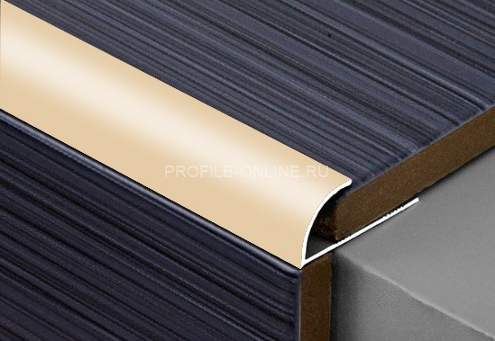 С-профиль алюминиевый 10 мм ПО-9 розовый глянец 2,7 м