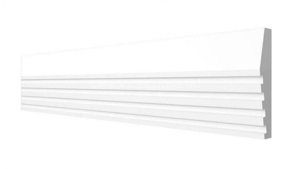 Декоративный молдинг 40х10 мм Decor-Dizayn DD619 полистирол белый, под покраску 2 м