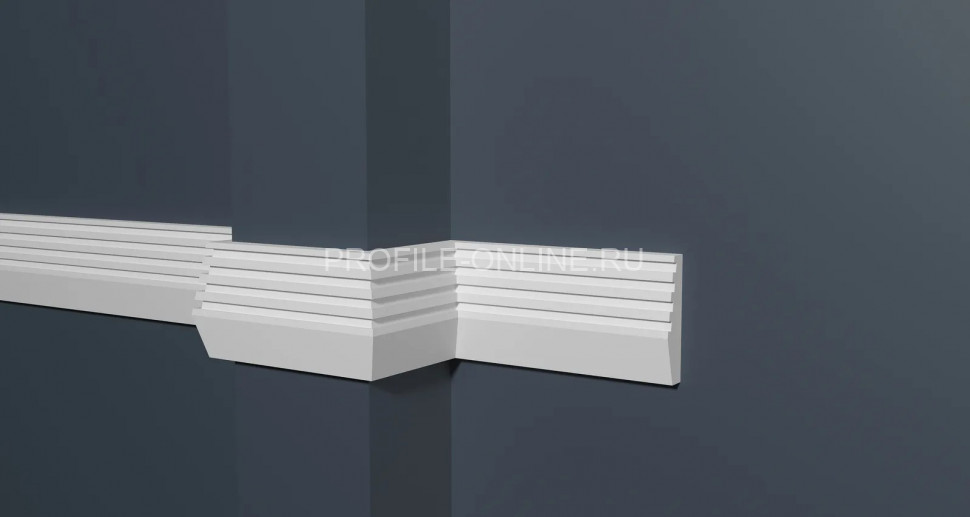 Декоративный молдинг 40х10 мм Decor-Dizayn DD619 полистирол белый, под покраску 2 м