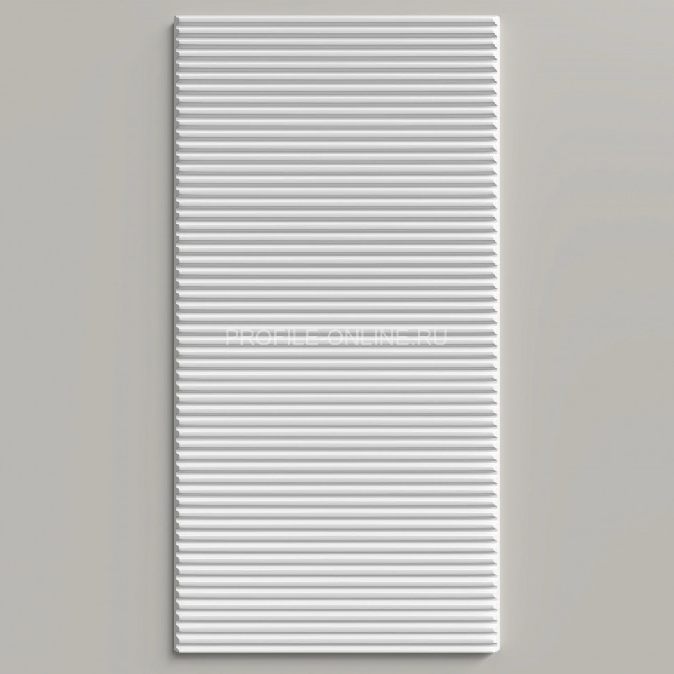 Отделочная стеновая декоративная панель 3D 200х10х3000 мм Decor-Dizayn DD925(3m) из полистирола белая, под покраску 3 м