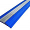 Алюминиевый одноуровневый порог 45 мм с резиновой вставкой NoSlipper-Полоса синий 2,7 м