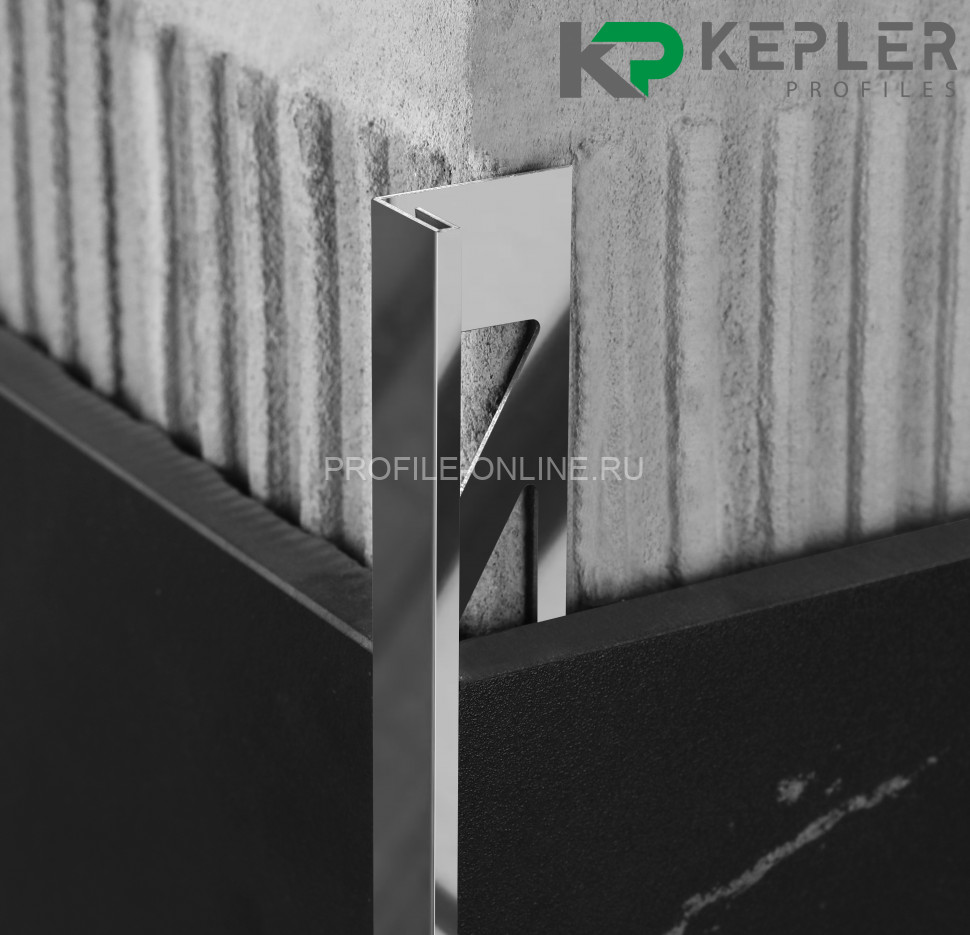 L-образный профиль 12х3 мм из нержавеющей стали SS 304 FSBP019-12 P S.S.304 полированный 2.7 м