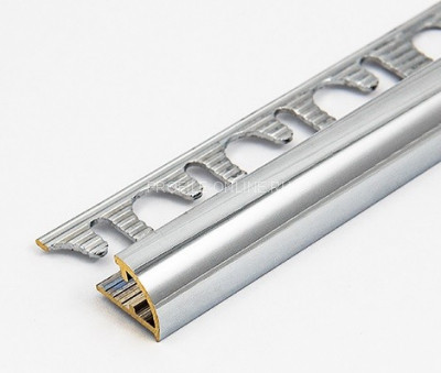 Латунный С-профиль 10 мм Progress Profiles PJOC 10 хром 2,7 м