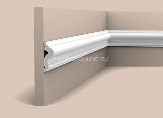 Декоративный гибкий молдинг Orac Decor Duropolymer PX175F белый полистирол 50х17 мм 200 см