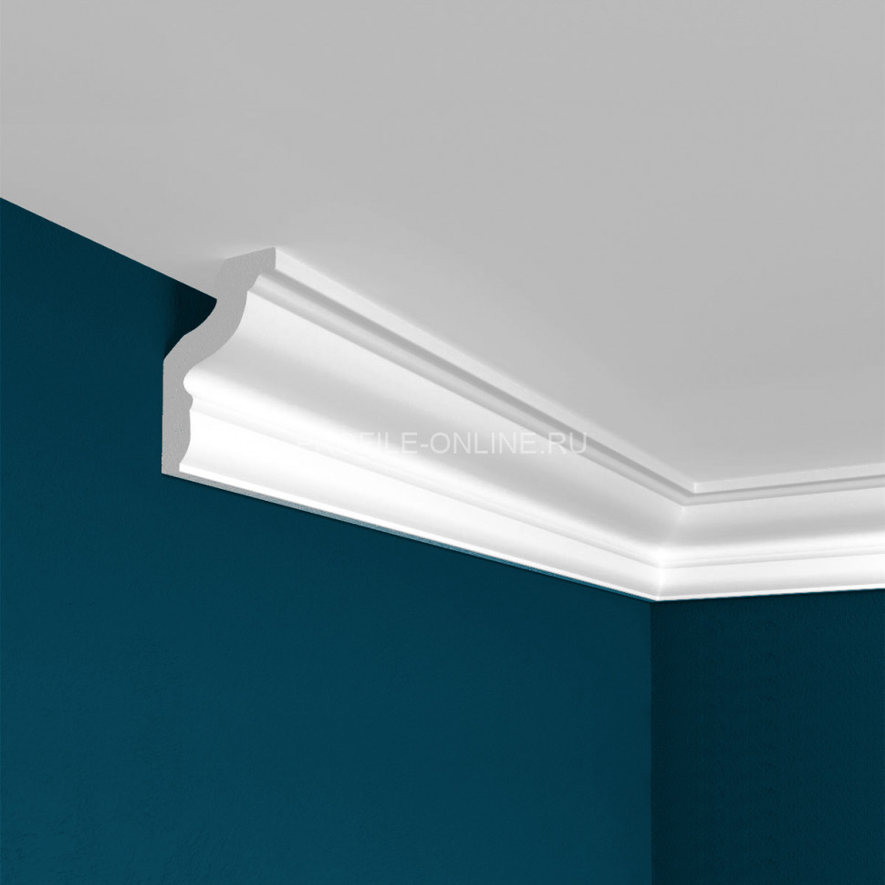 Потолочный плинтус Перфект Плюс P22 42 мм 200 см белый из ударопрочного полимера