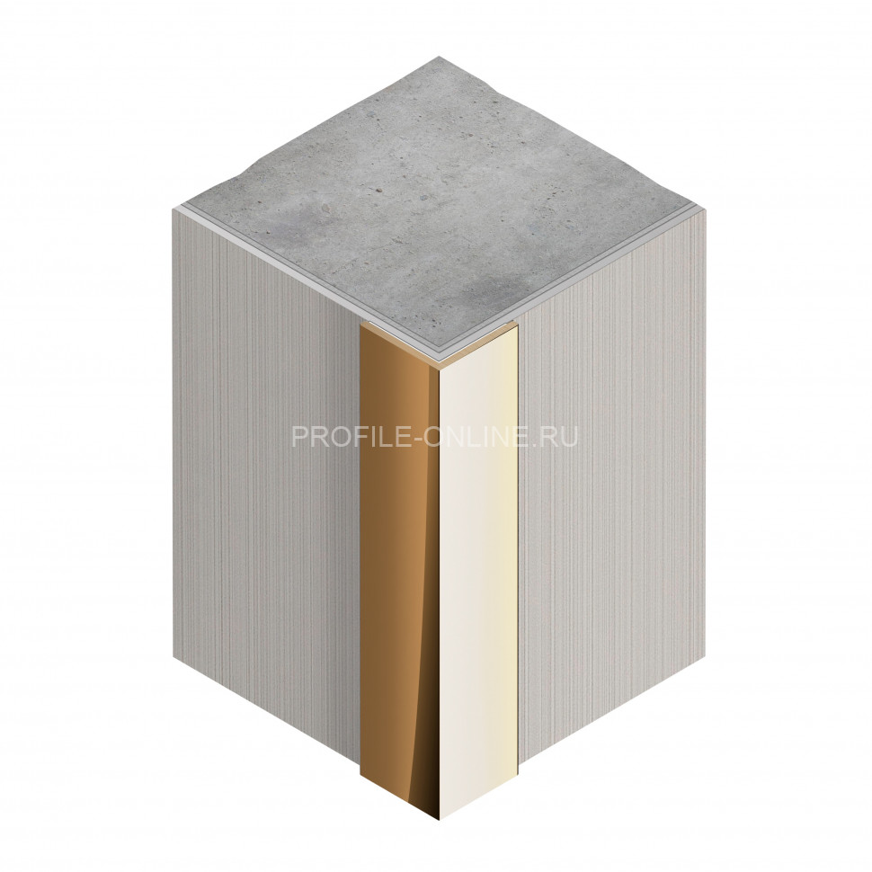 Латунный уголок 10х10 мм NEEXY PVL90-03 BAO брашированный 2.7м