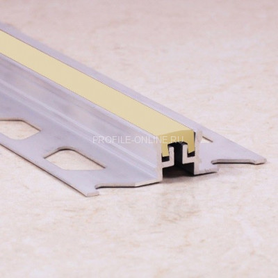 Компенсационный профиль алюминиевый ПО-114 бежевый 2,7 м