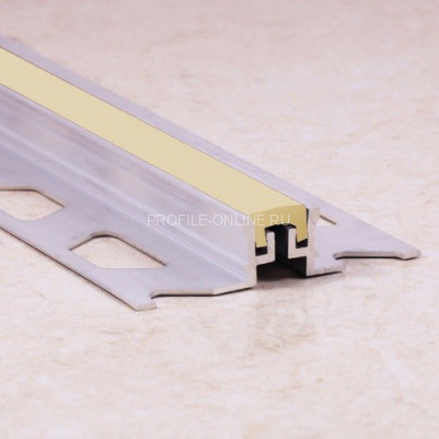 Компенсационный профиль алюминиевый ПО-114 бежевый 2,7 м