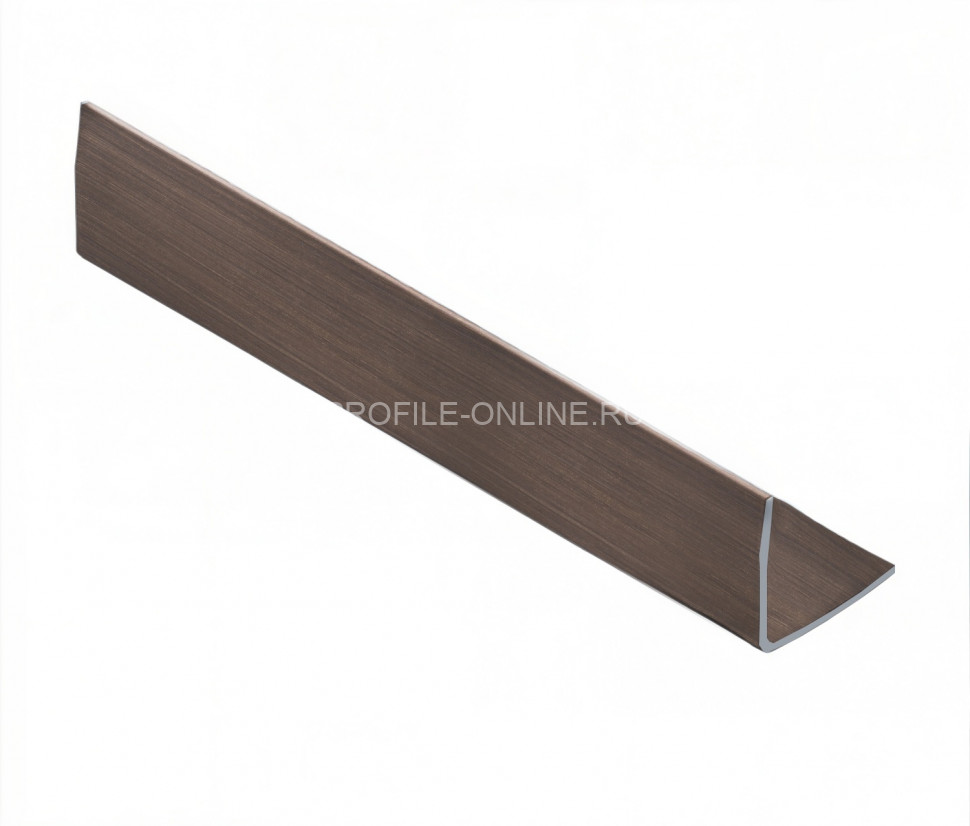 Уголок из нержавеющей стали 10х10 мм NEEXY PVS98-06 ANTB-L антик браш 2.7 м