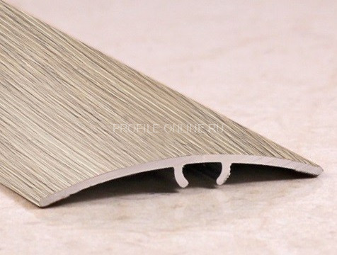 Алюминиевый порог разноуровневый ламинированный 41 мм ПО-41 214 дуб роял 2,7 м