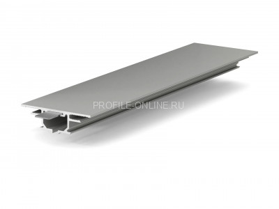 Теневой профиль потолочный скрытого монтажа 50x14 мм для штор алюминиевый Laconistiq Gips Gardina без покрытия 300 см