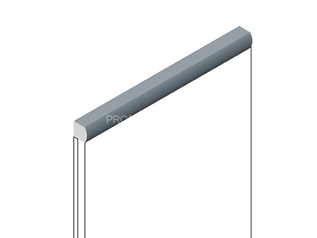 Декоративный молдинг HiWood D15V2 BU29 из фитополимера под дерево 15х15 мм 2.7 м