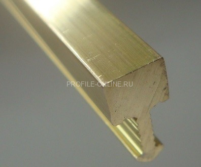Латунный Т-профиль вставка ЛПТ-05 браш 2,7 м