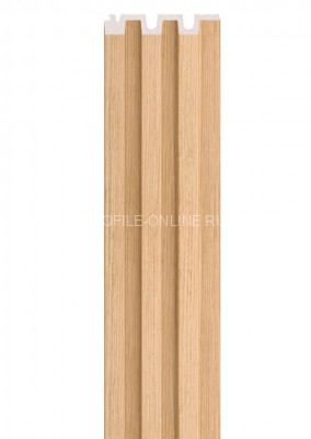 Стеновая реечная панель VOX LINERIO M PLUS-LINE светлый дуб 2650х122х21 мм