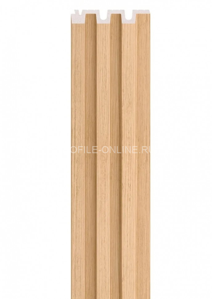 Стеновая реечная панель VOX LINERIO M PLUS-LINE светлый дуб 2650х122х21 мм