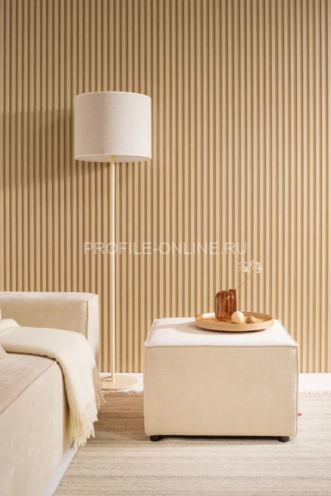 Стеновая реечная панель VOX LINERIO M PLUS-LINE светлый дуб 2650х122х21 мм