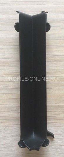 Внутренний уголок для напольного плинтуса ПЛ-100 черный муар