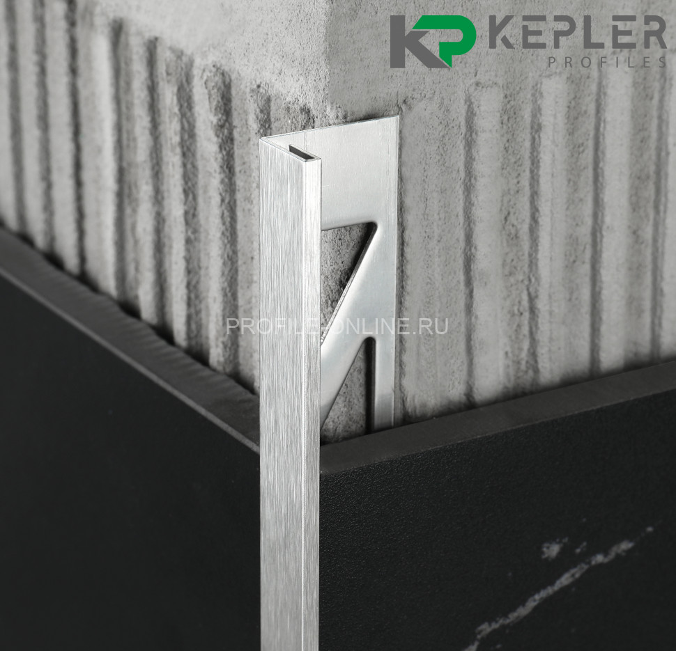 L-образный профиль 12х3 мм из нержавеющей стали SS 304 FSBP019-12 S S.S.304 сатинированный 2.7 м