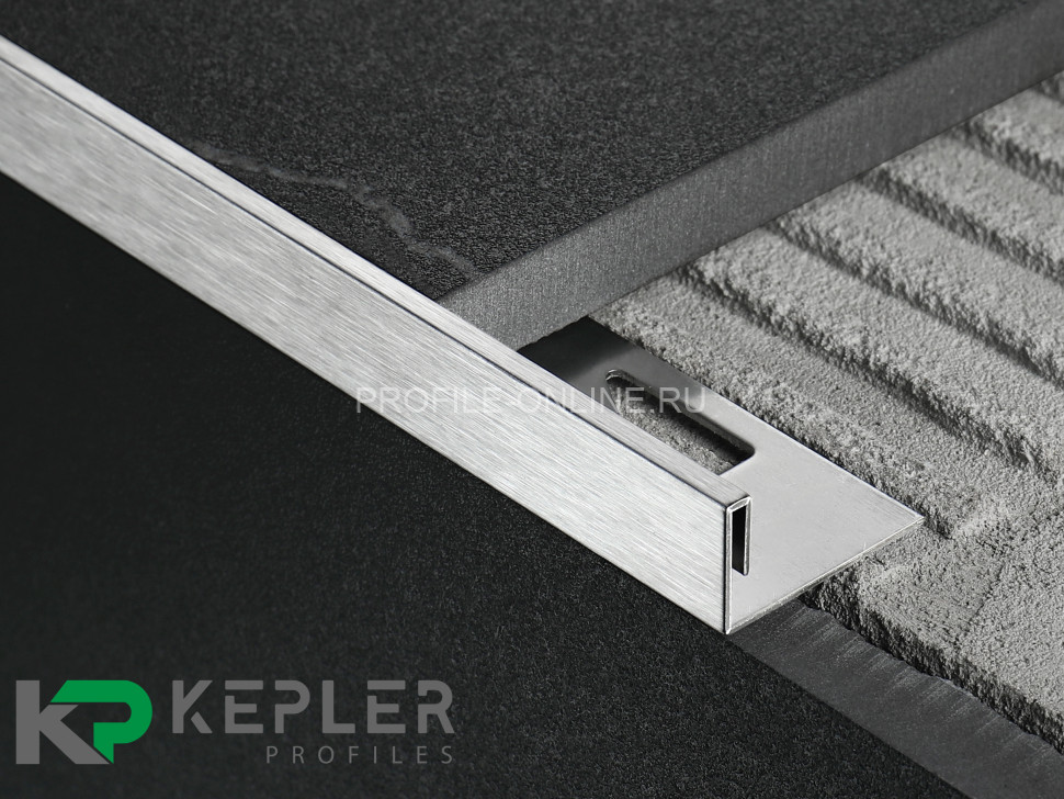 L-образный профиль 12х3 мм из нержавеющей стали SS 304 FSBP019-12 S S.S.304 сатинированный 2.7 м