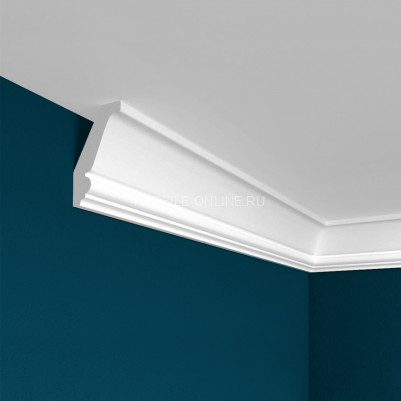 Потолочный плинтус Перфект Плюс P24 39 мм 200 см белый из ударопрочного полимера