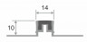 Компенсационный профиль алюминиевый ПО-114 коричневый 2,7 м