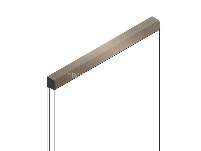 Декоративный молдинг HiWood D15V2 G216 из фитополимера под дерево 15х15 мм 2.7 м