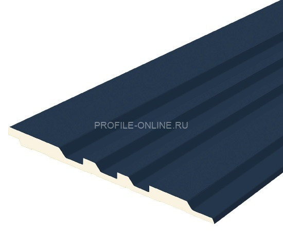 Отделочная стеновая декоративная панель с 3D эффектом Hiwood LV121 BU22 декорированная 120х12 мм из фитополимера 2,7 м