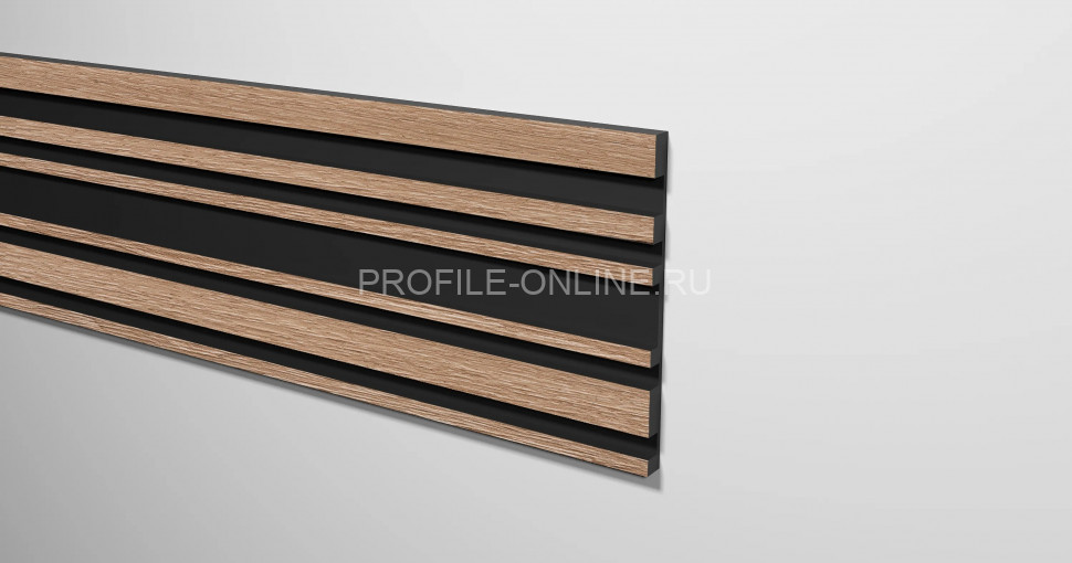 Отделочная стеновая декоративная панель 3D 150х10х3000 мм Decor-Dizayn 924-90SH из полистирола под дерево 3 м