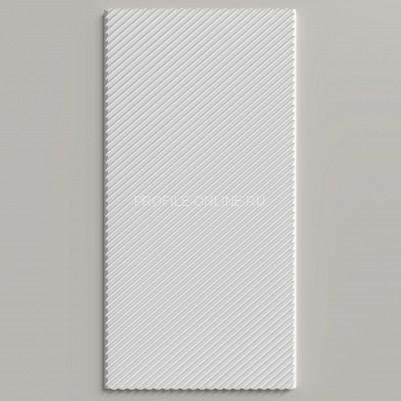 Отделочная стеновая декоративная панель 3D 200х10х3000 мм Decor-Dizayn DD926(3m) из полистирола белая, под покраску 3 м